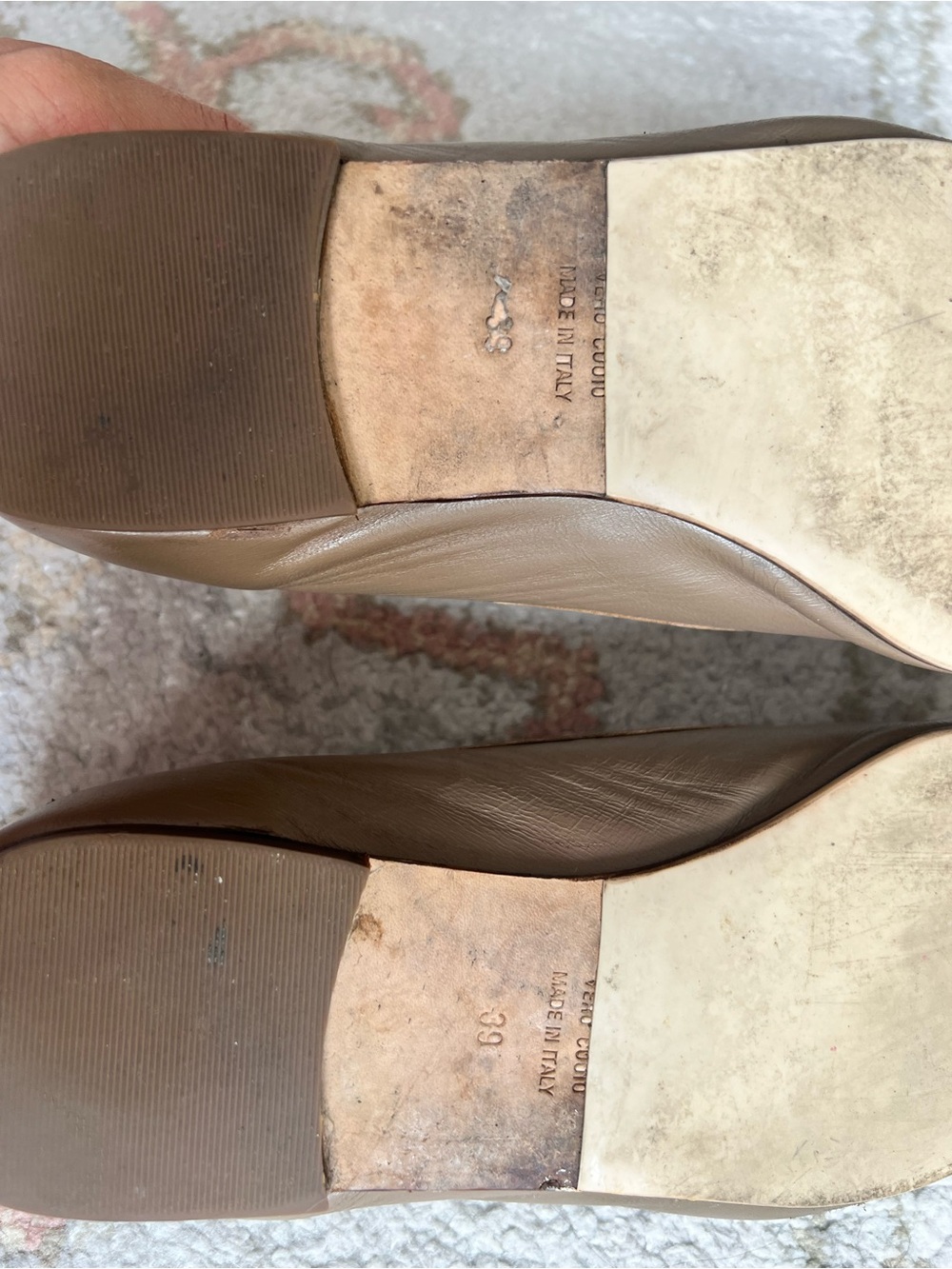 A. Soliani Como Ballet Flat in Taupe - Picture 7 of 9